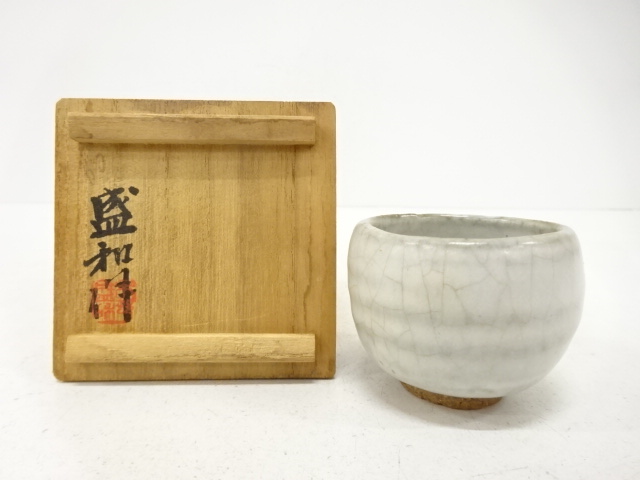 White glazed cup, white glaze, by Kimura Morikazu Zou